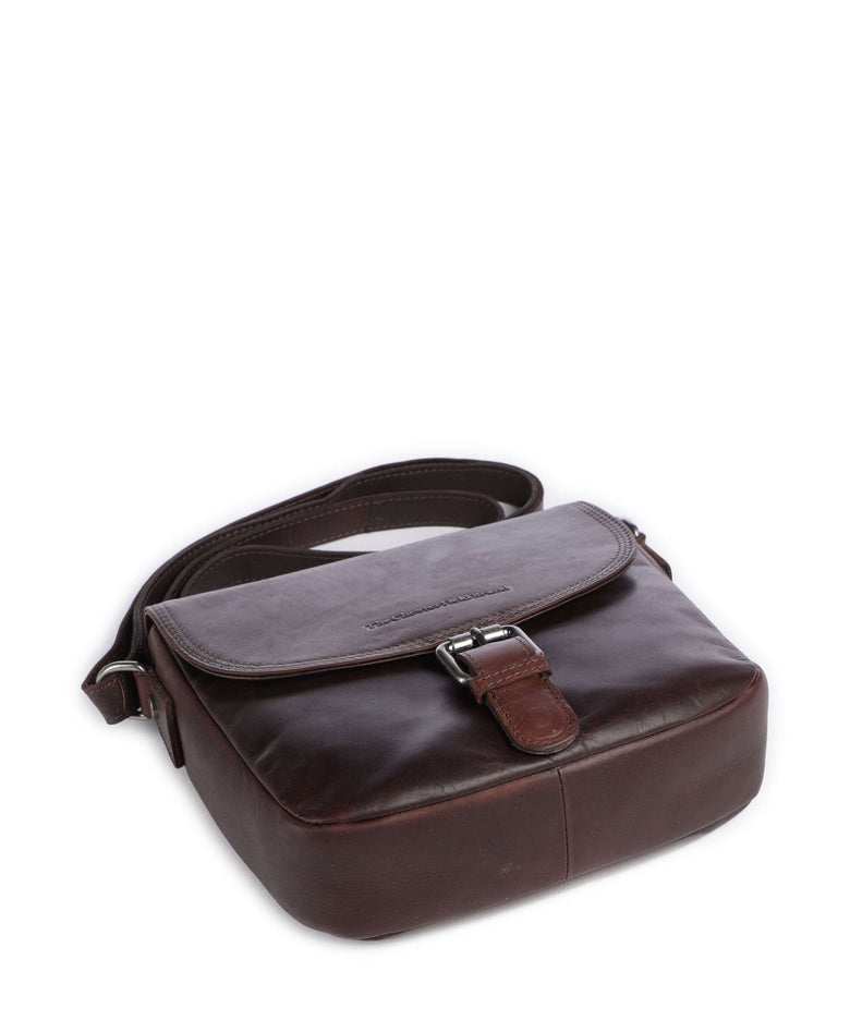 The Chesterfield Brand Cow Wax Pull Up Lucian Crossbody bag brown