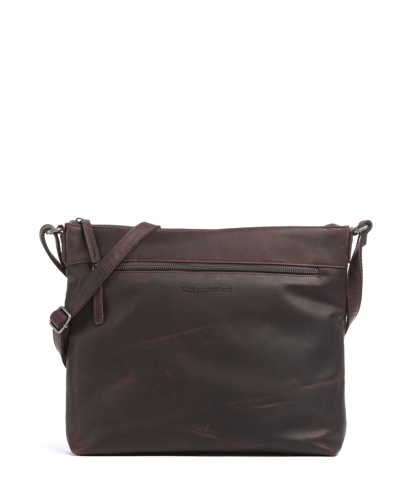 The Chesterfield Brand Cow Wax Pull Up Cartagena Crossbody bag brown