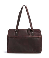 The Chesterfield Brand Cow Wax Pull Up Branson Skuldertaske brown