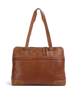 The Chesterfield Brand Cow Wax Pull Up Branson Skuldertaske cognac