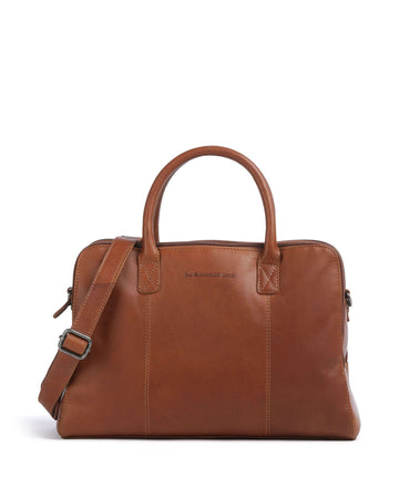 The Chesterfield Brand Cow Wax Pull Up Layton Håndtaske cognac