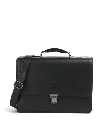 The Chesterfield Brand Cow Wax Pull Up Glenwood Dokumentmappe black