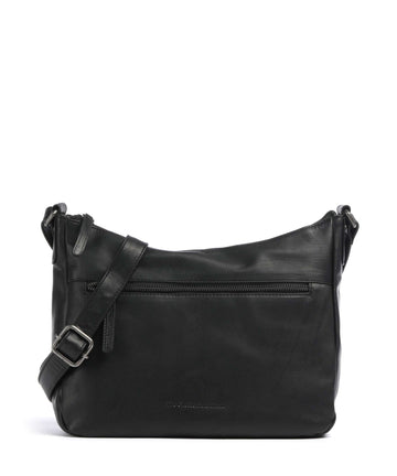 The Chesterfield Brand Cow Wax Pull Up Loraine Crossover taske black
