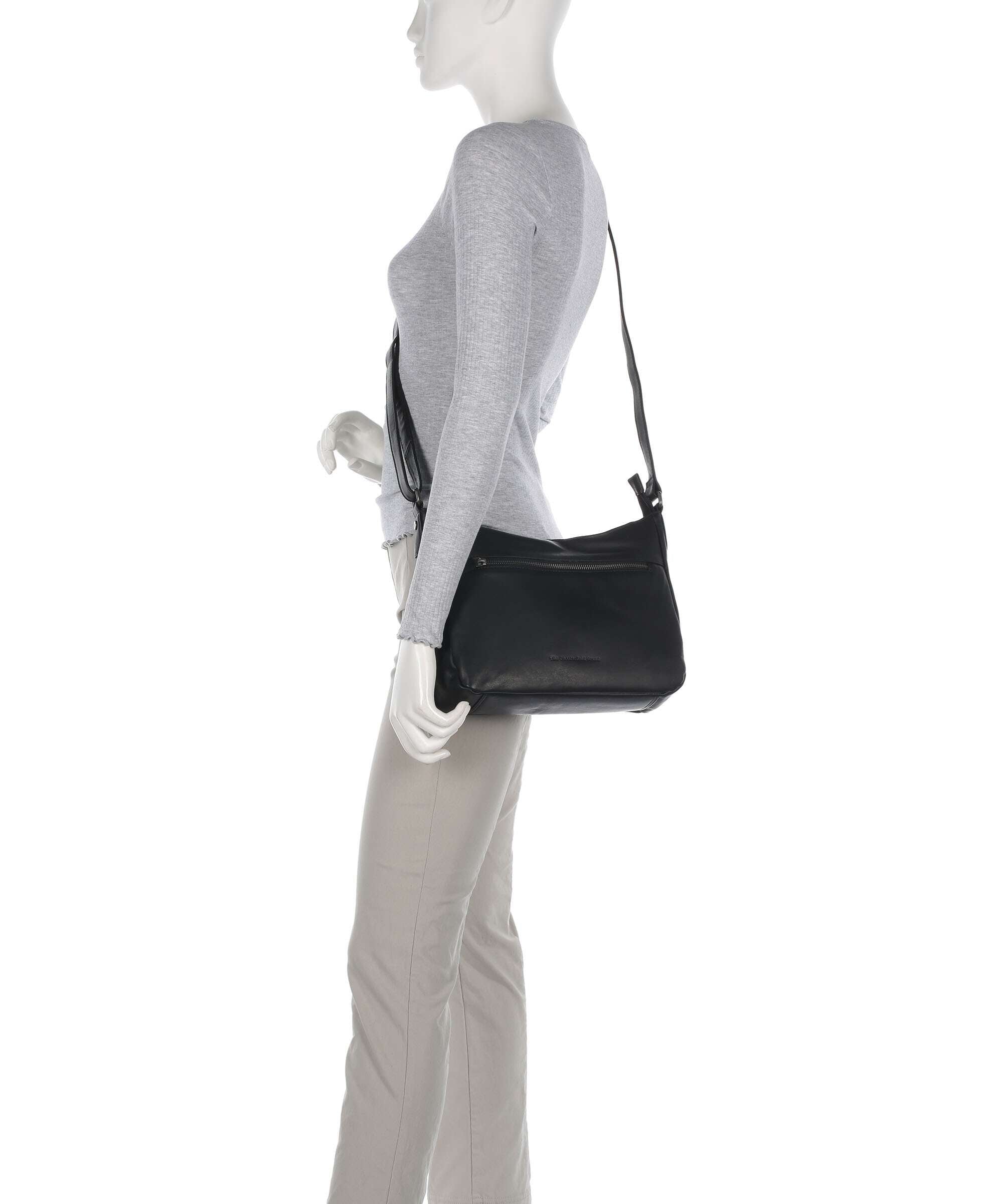 The Chesterfield Brand Wax Pull Up Cow Loraine Crossbody bag black