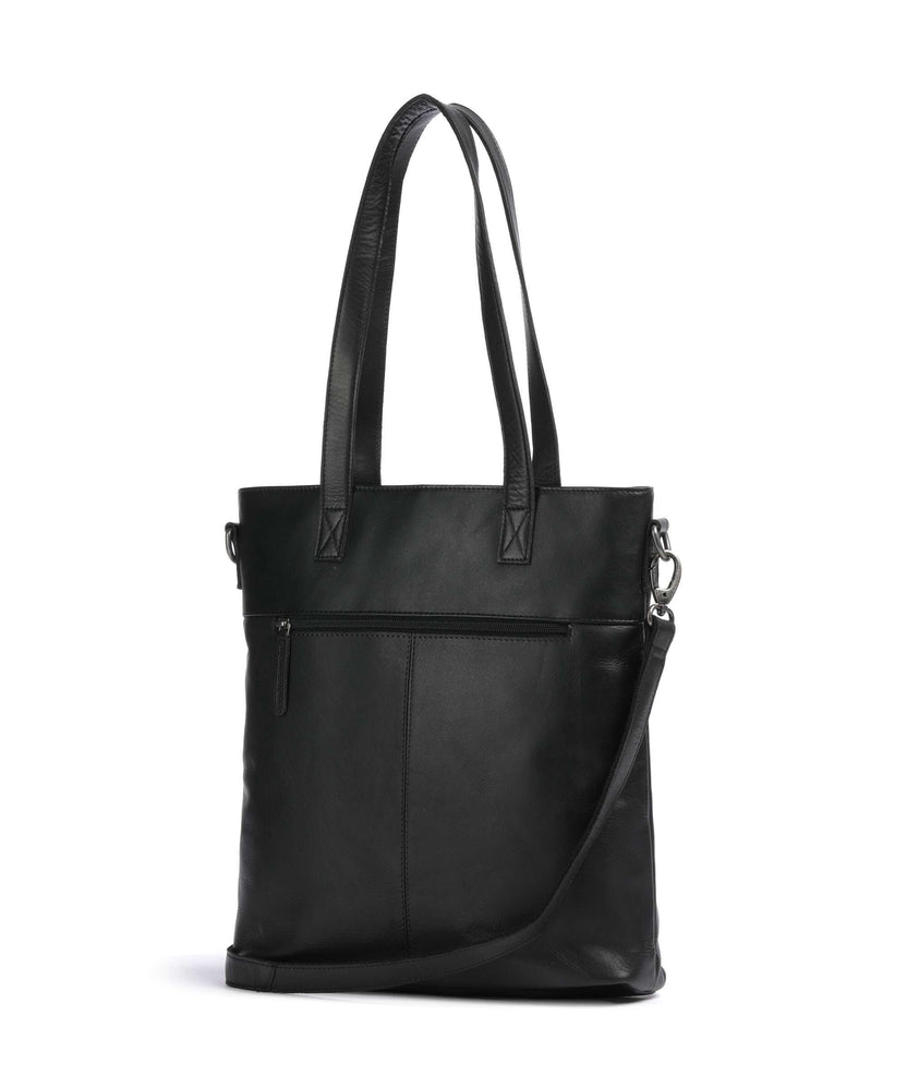 The Chesterfield Brand Cow Wax Pull Up Nunavik Tote bag black