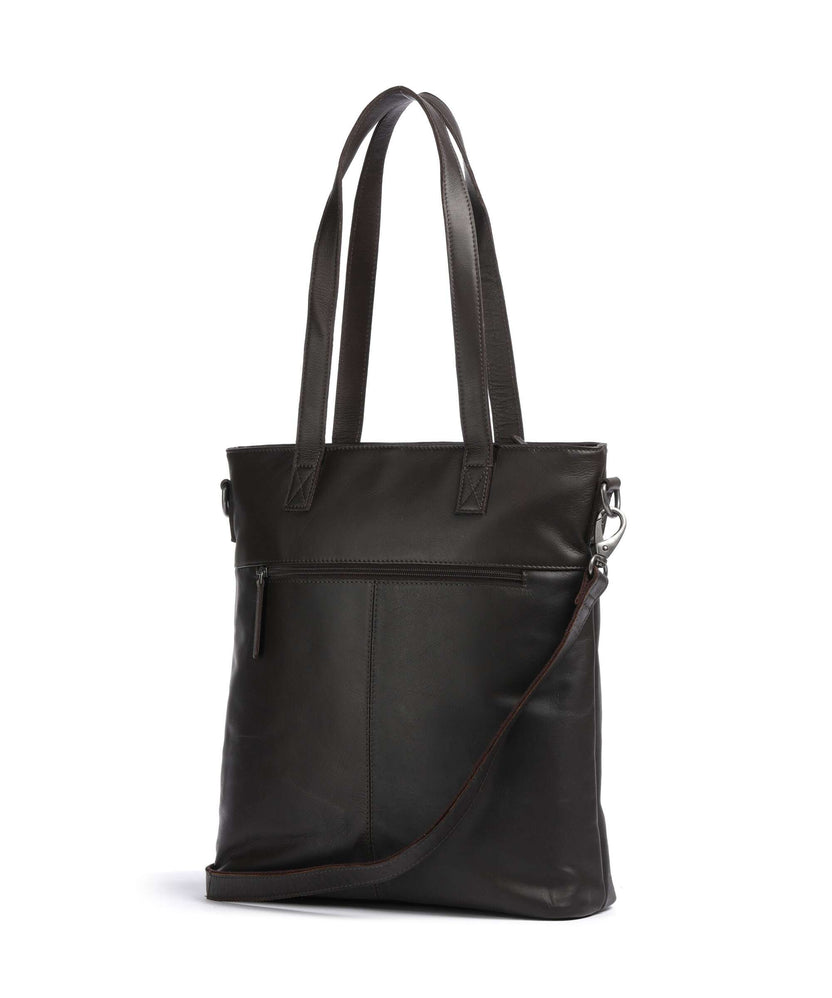 The Chesterfield Brand Cow Wax Pull Up Nunavik Tote bag brown