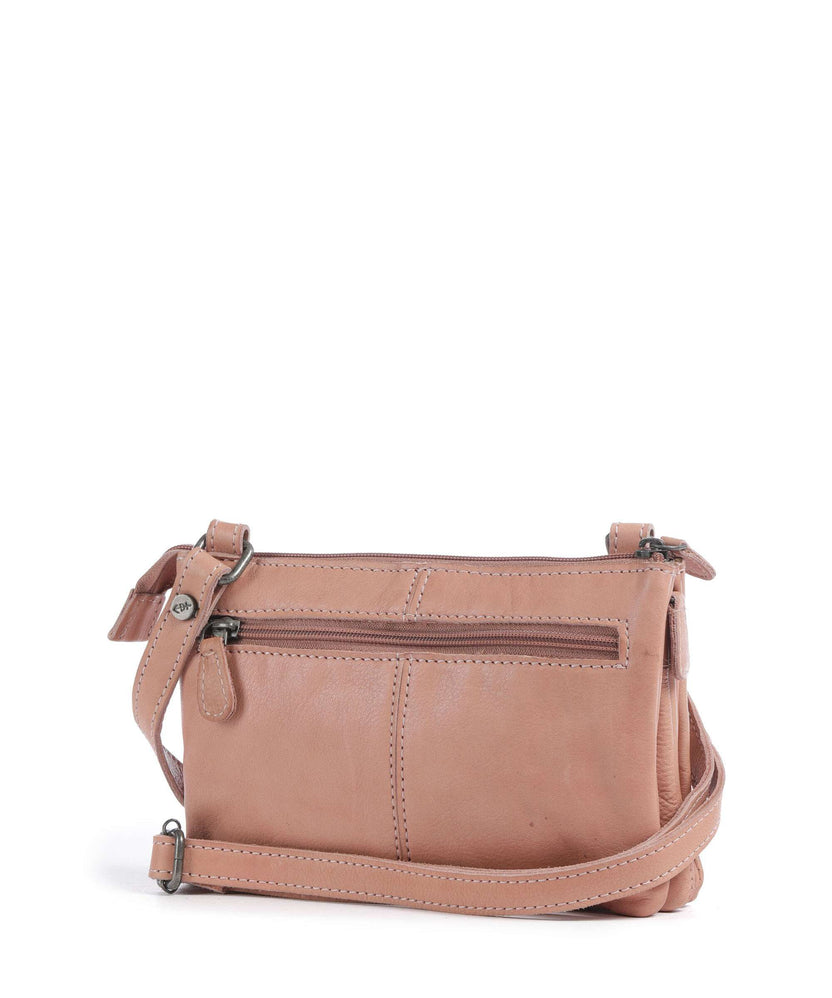 The Chesterfield Brand Washed Waxed Cow Osaka Crossbody bag vintage rose