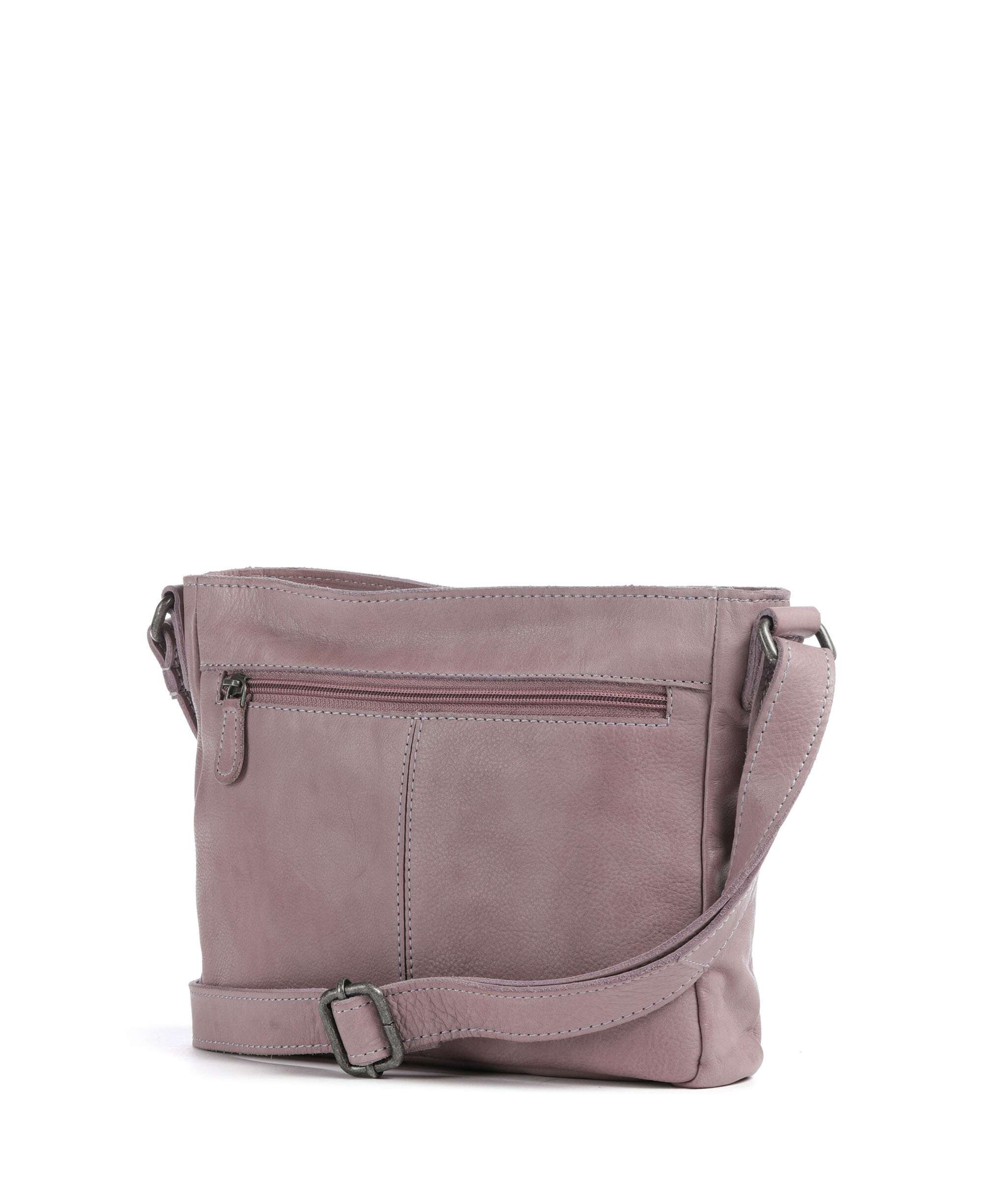 The Chesterfield Brand Washed Waxed Cow Aston Crossbody bag lavender lila