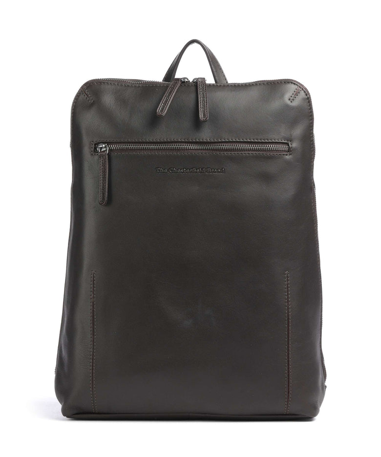 The Chesterfield Brand Wax Pull Up Cow Filmore Backpack brown