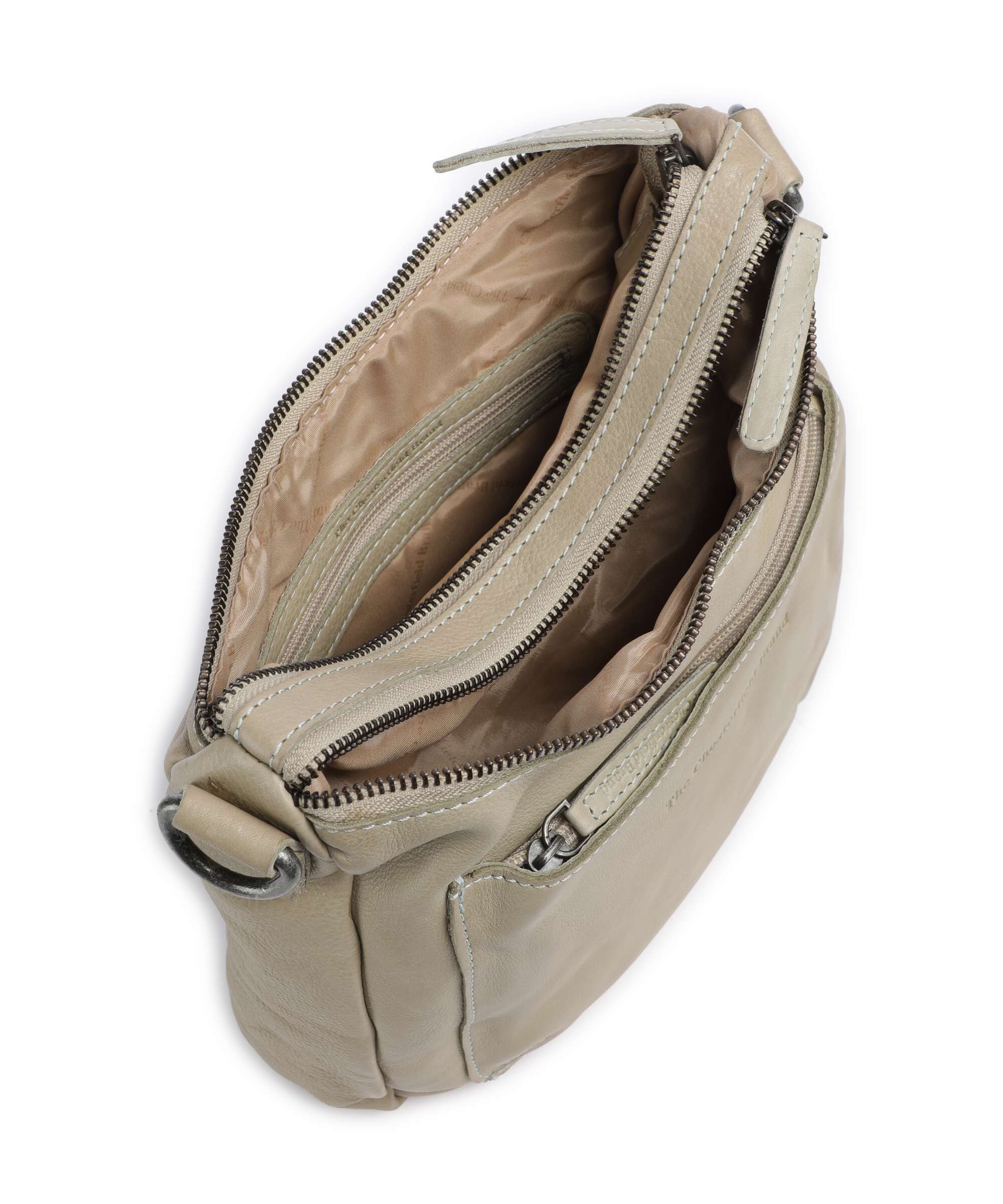 The Chesterfield Brand Washed Waxed Cow Caroline Crossbody bag ocean green