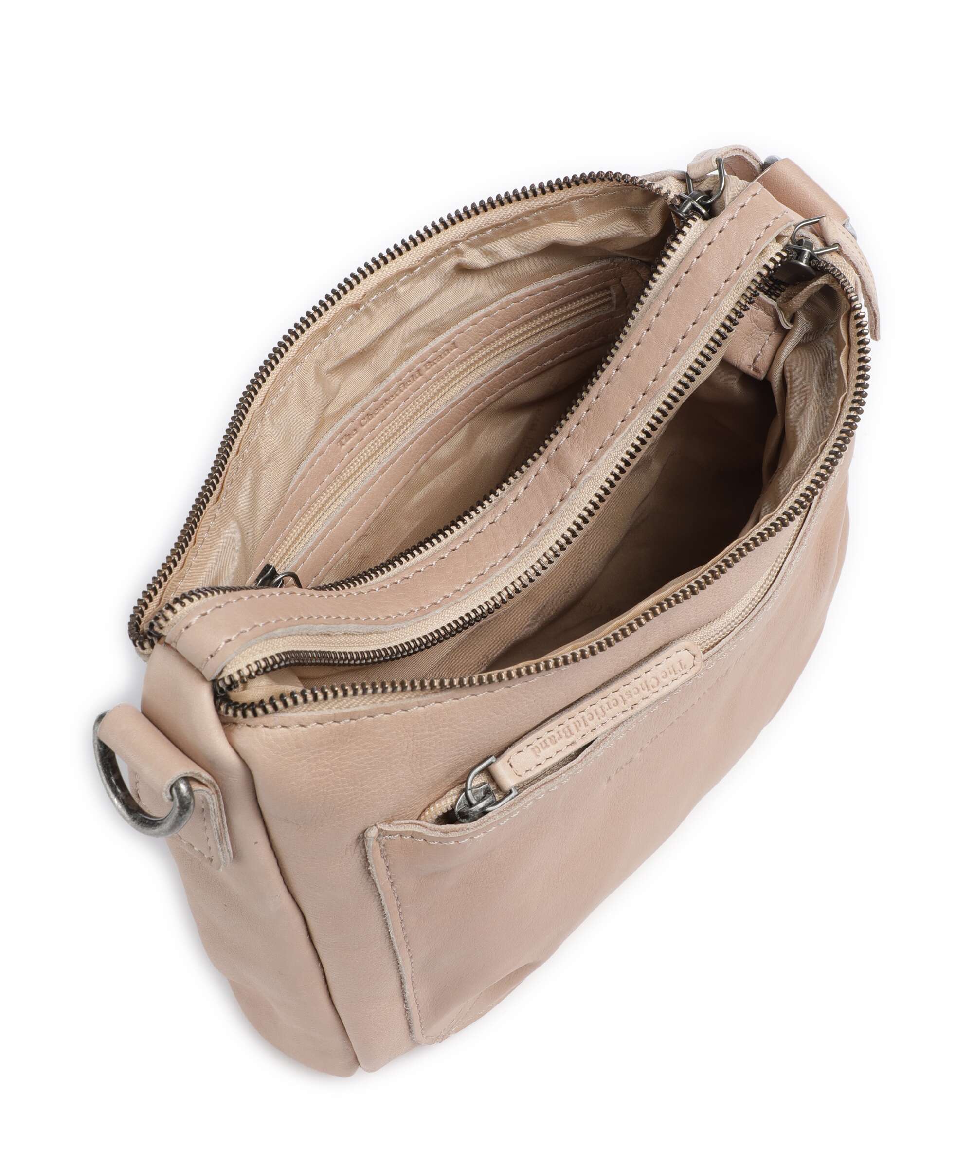 The Chesterfield Brand Washed Waxed Cow Caroline Crossbody bag beige