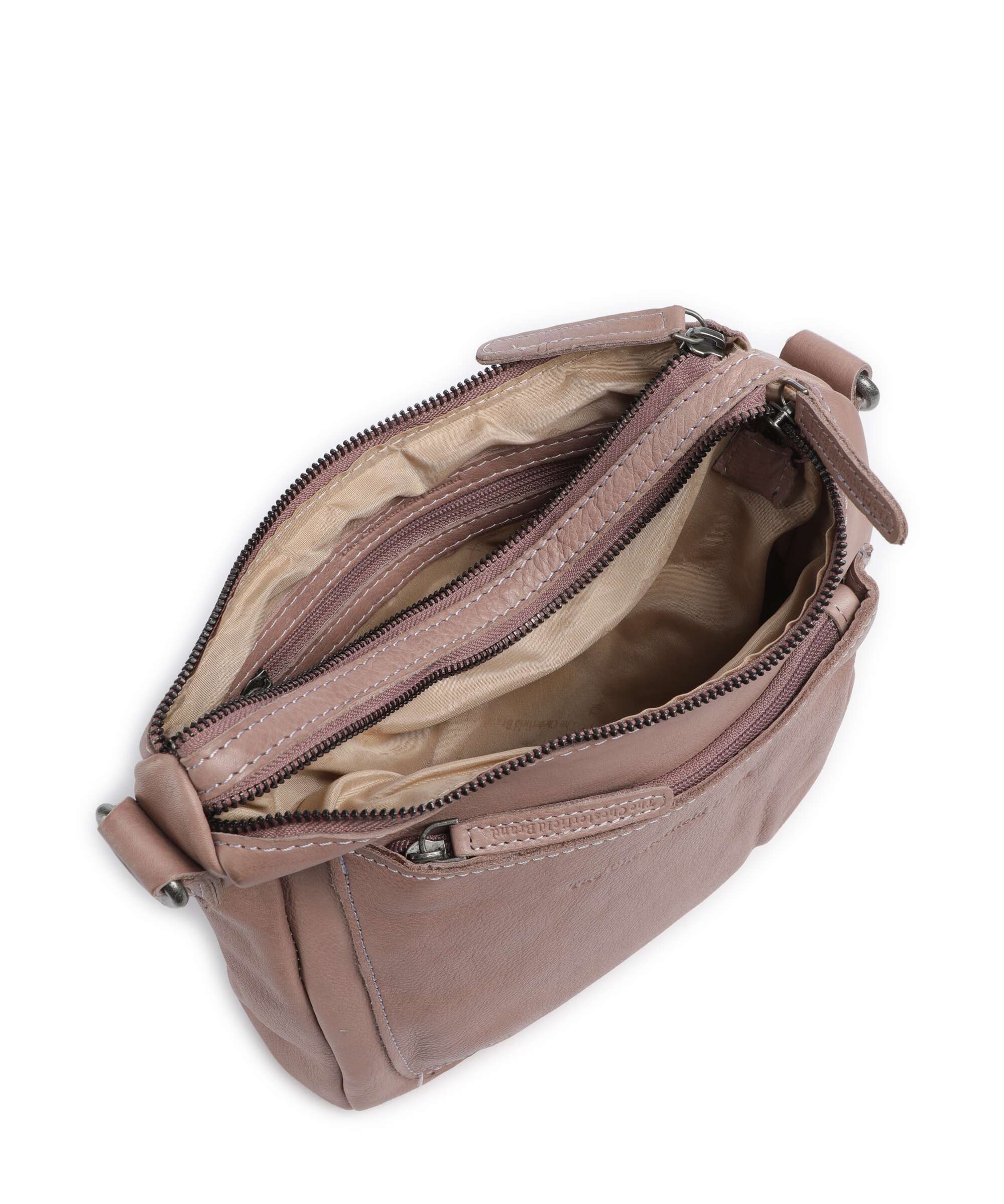 The Chesterfield Brand Washed Waxed Cow Caroline Crossbody bag lavender lilac