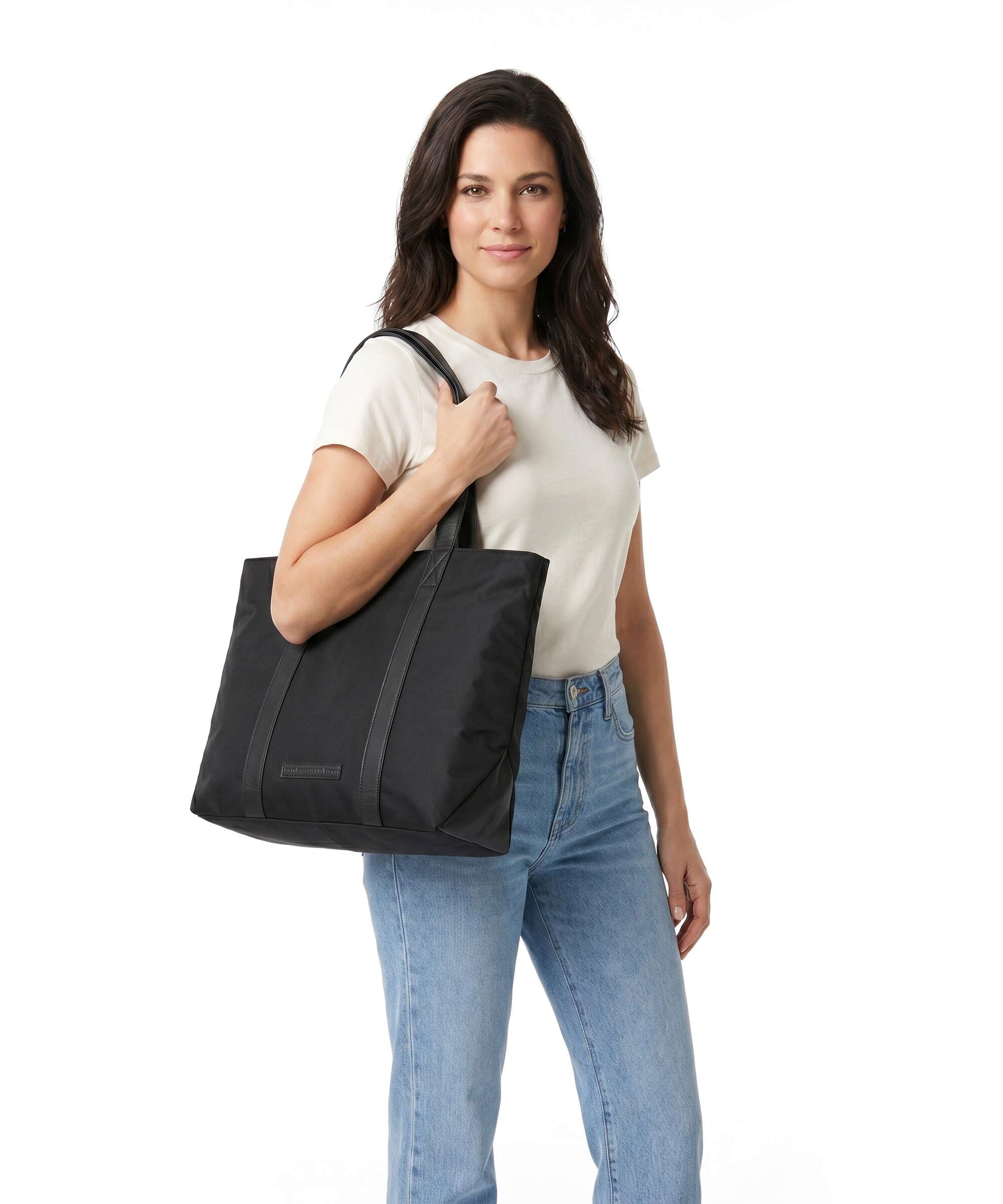 The Chesterfield Brand Nylon Wax Pull Up Otta Tote bag black