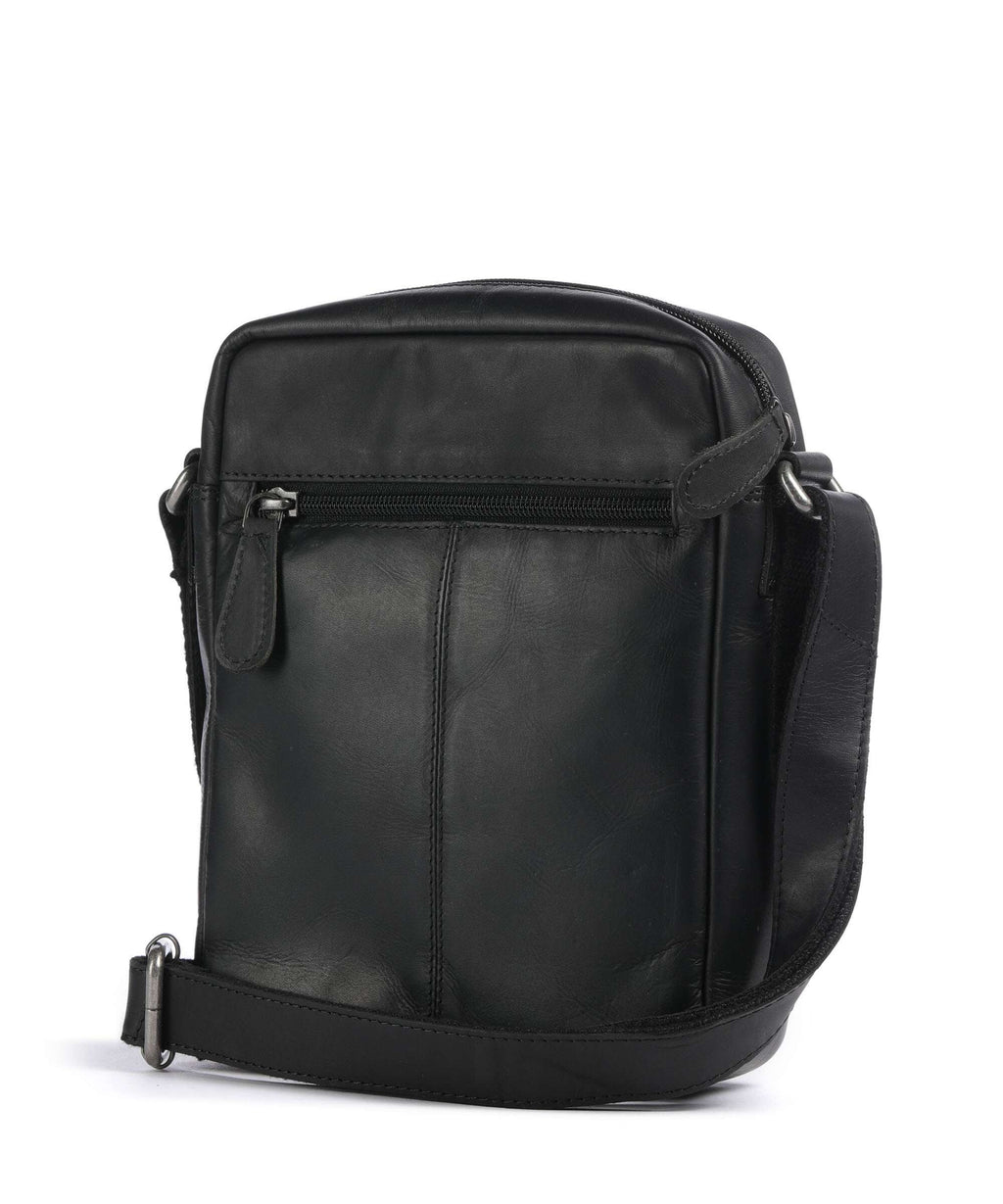 The Chesterfield Brand Wax Pull Up Cow Laveno Crossbody bag black