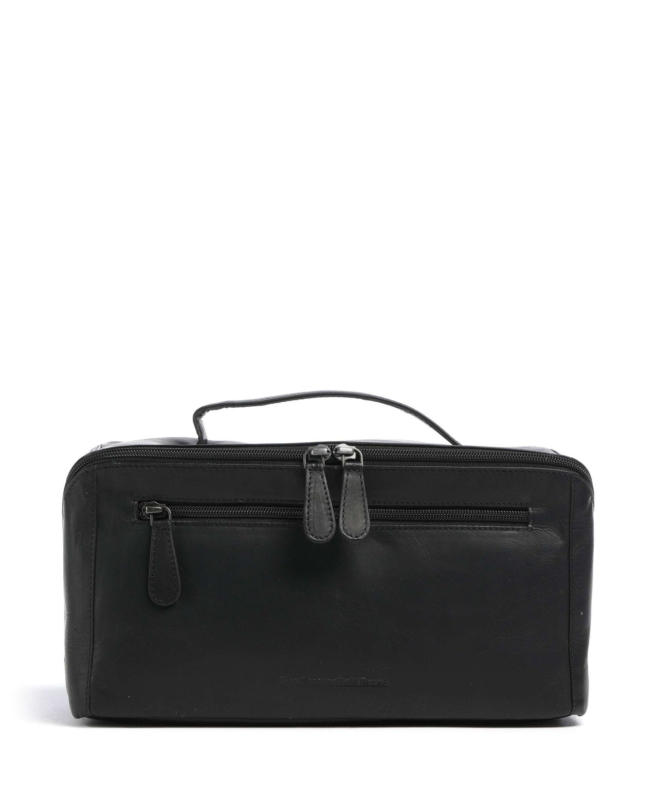 The Chesterfield Brand Wax Pull Up Cow Trevia Toiletry bag black