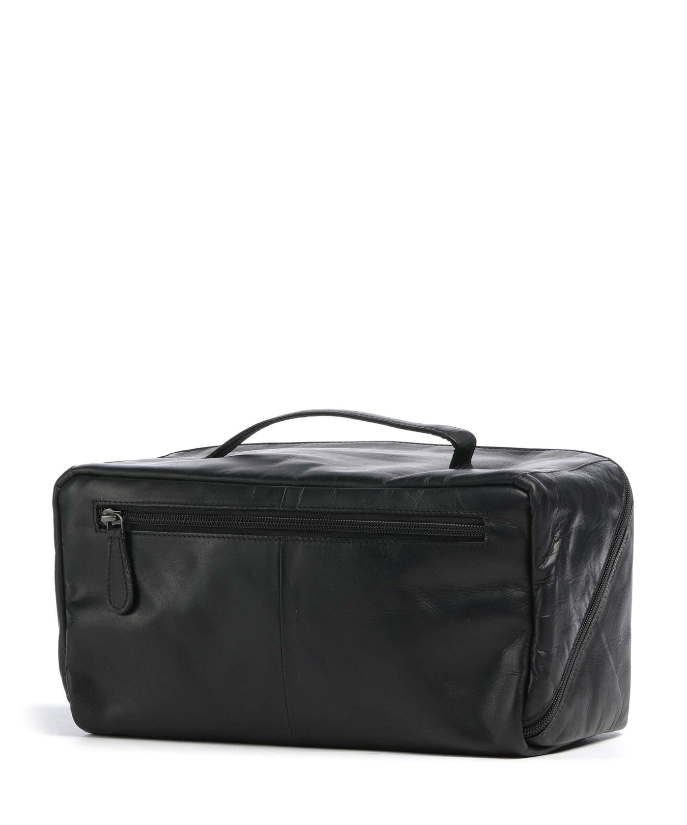 The Chesterfield Brand Wax Pull Up Cow Trevia Toiletry bag black