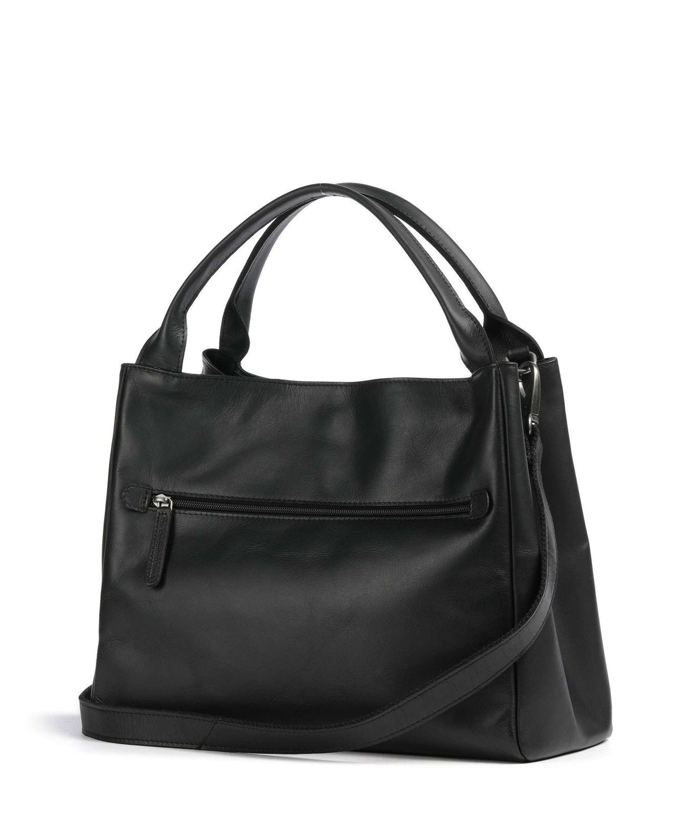 The Chesterfield Brand Wax Pull Up Cow Fioline Handbag black