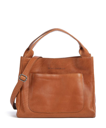 The Chesterfield Brand Wax Pull Up Cow Fioline Håndtaske cognac