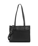 The Chesterfield Brand Wax Pull Up Cow Estella Shopper taske black