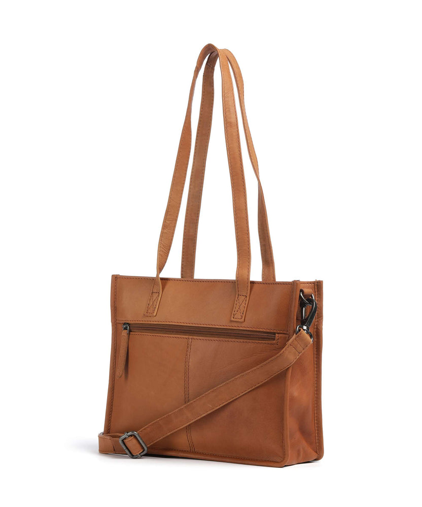 The Chesterfield Brand Wax Pull Up Cow Estella Tote bag cognac