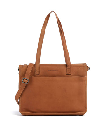 The Chesterfield Brand Wax Pull Up Cow Adana Shopper taske cognac