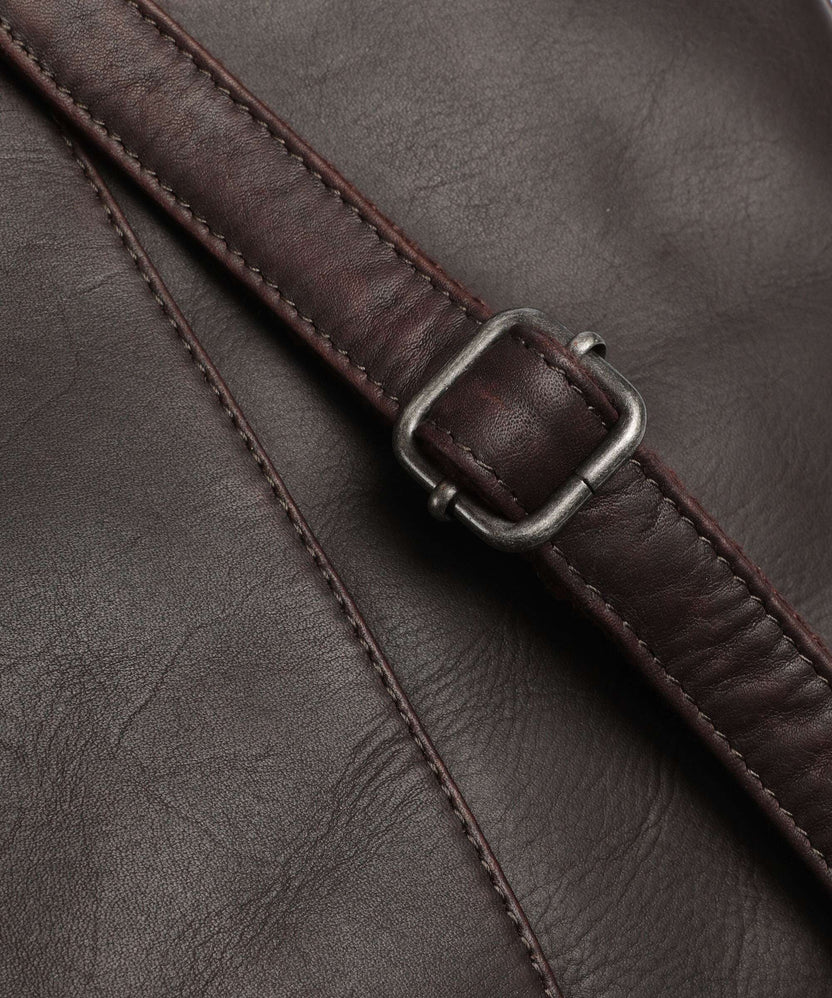 The Chesterfield Brand Wax Pull Up Cow Floran Backpack brown