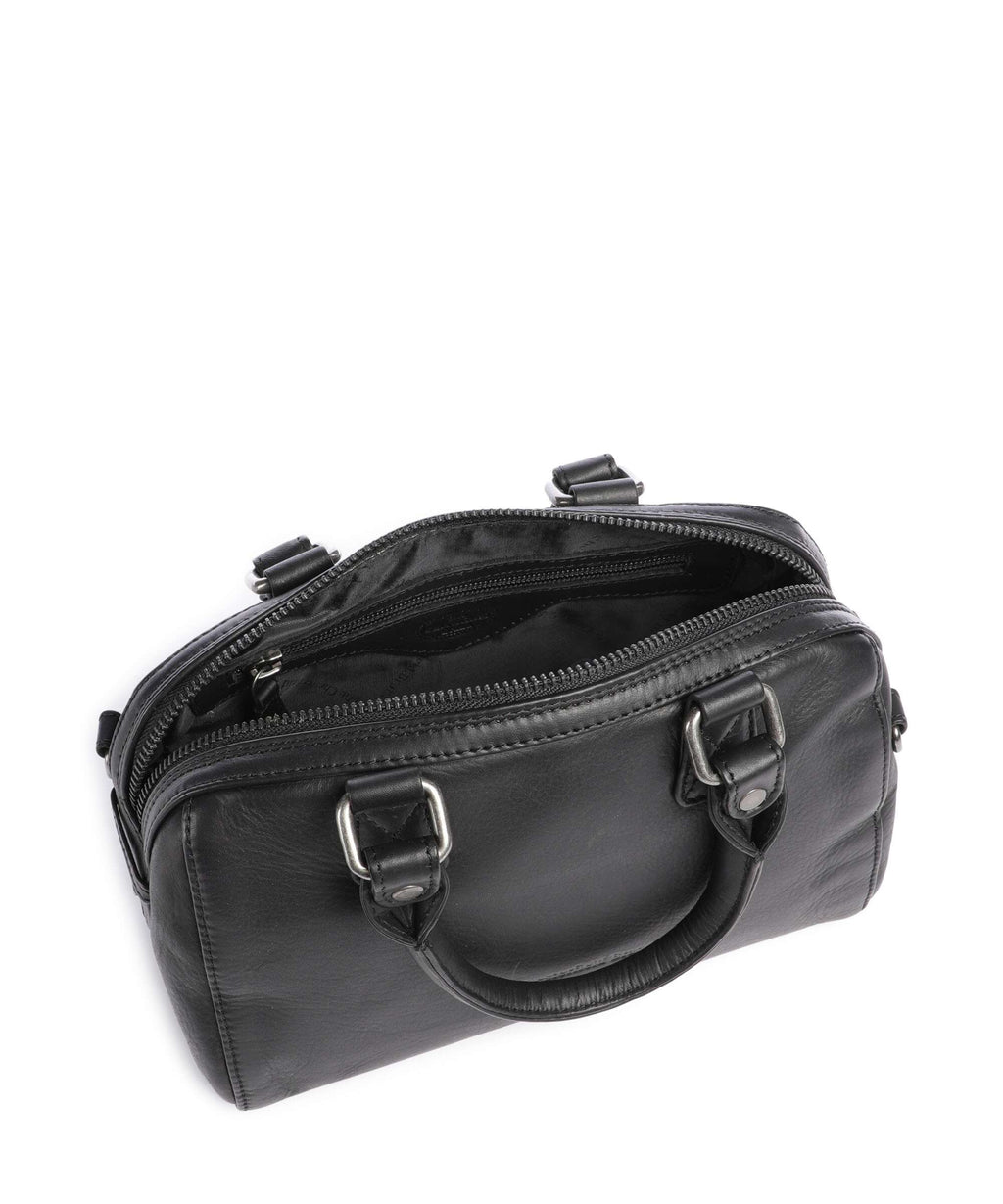 The Chesterfield Brand Wax Pull Up Cow Dalford Handbag black