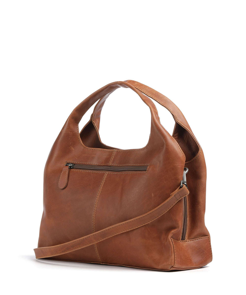 The Chesterfield Brand Wax Pull Up Cow Salina Handbag cognac