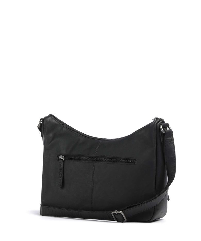 The Chesterfield Brand Wax Pull Up Cow Valenora Crossbody bag black