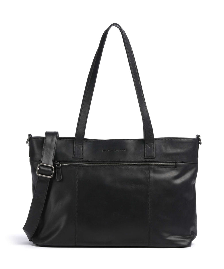 The Chesterfield Brand Wax Pull Up Cow Osira Tote bag black