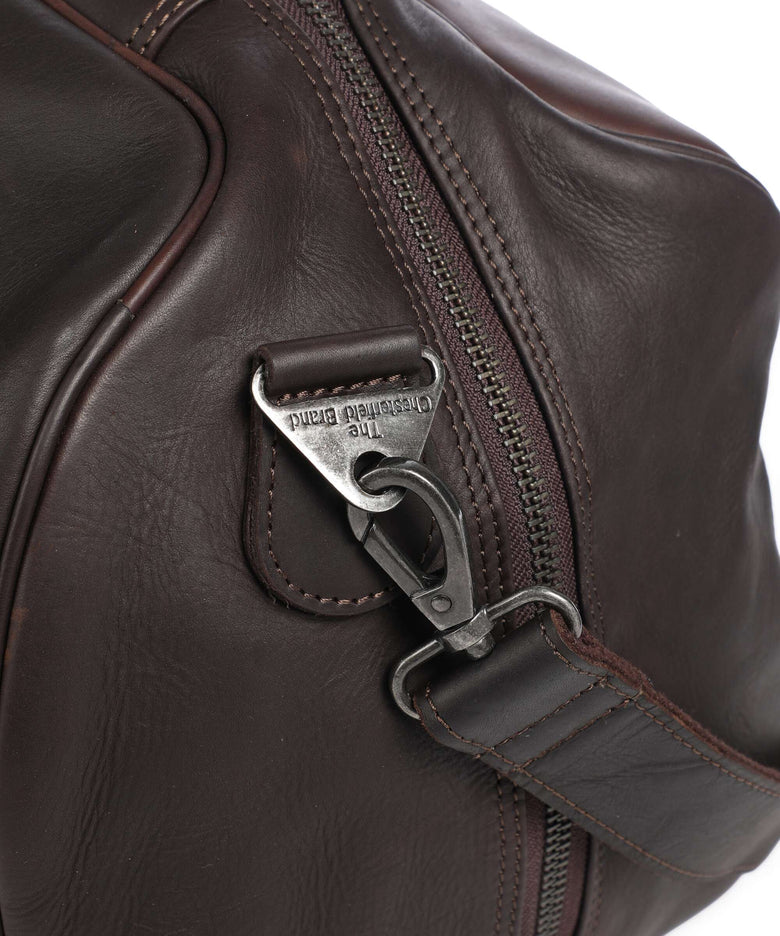 The Chesterfield Brand Wax Pull Up Cow Rivaro Weekend bag brown