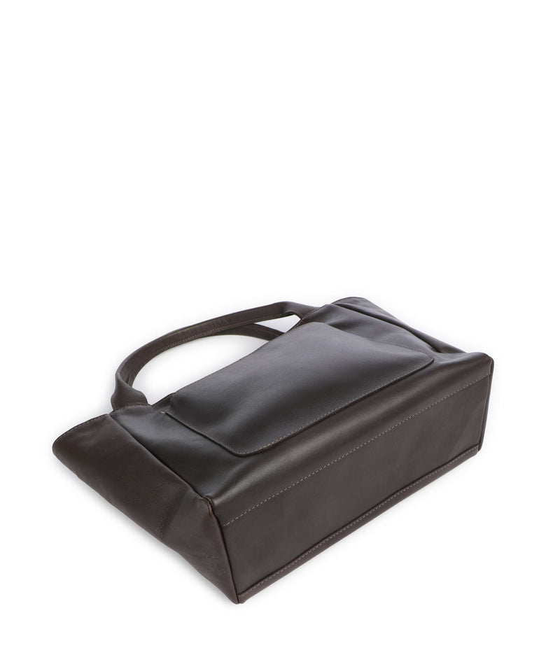 The Chesterfield Brand Wax Pull Up Cow Tenara Handbag brown