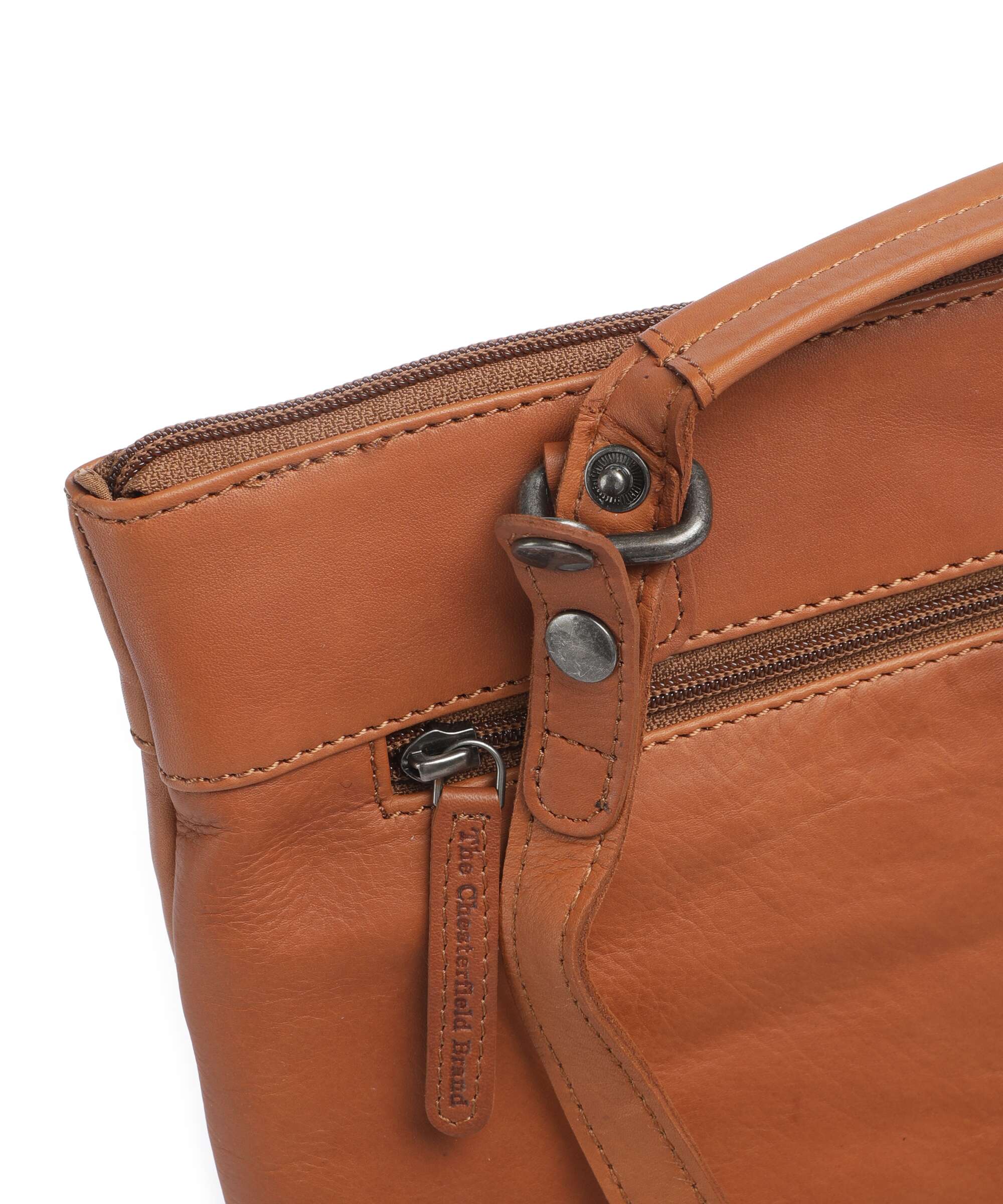 The Chesterfield Brand Wax Pull Up Cow Caldero Backpack cognac