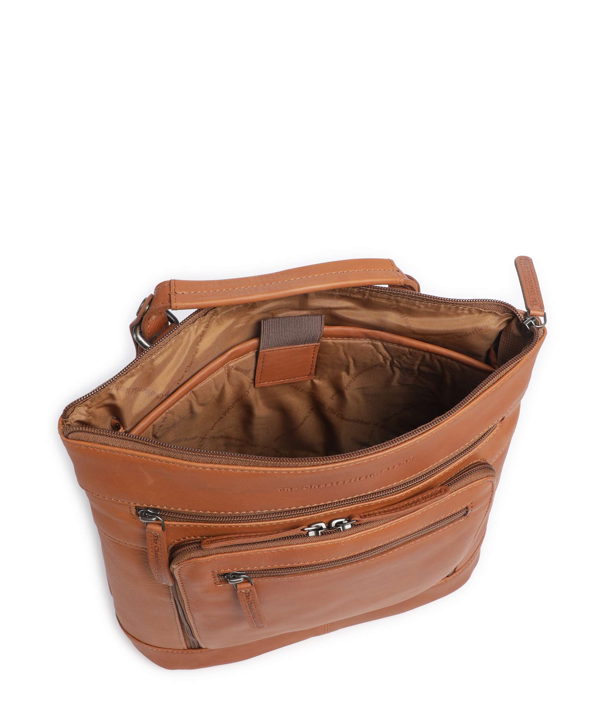 The Chesterfield Brand Wax Pull Up Cow Caldero Backpack cognac