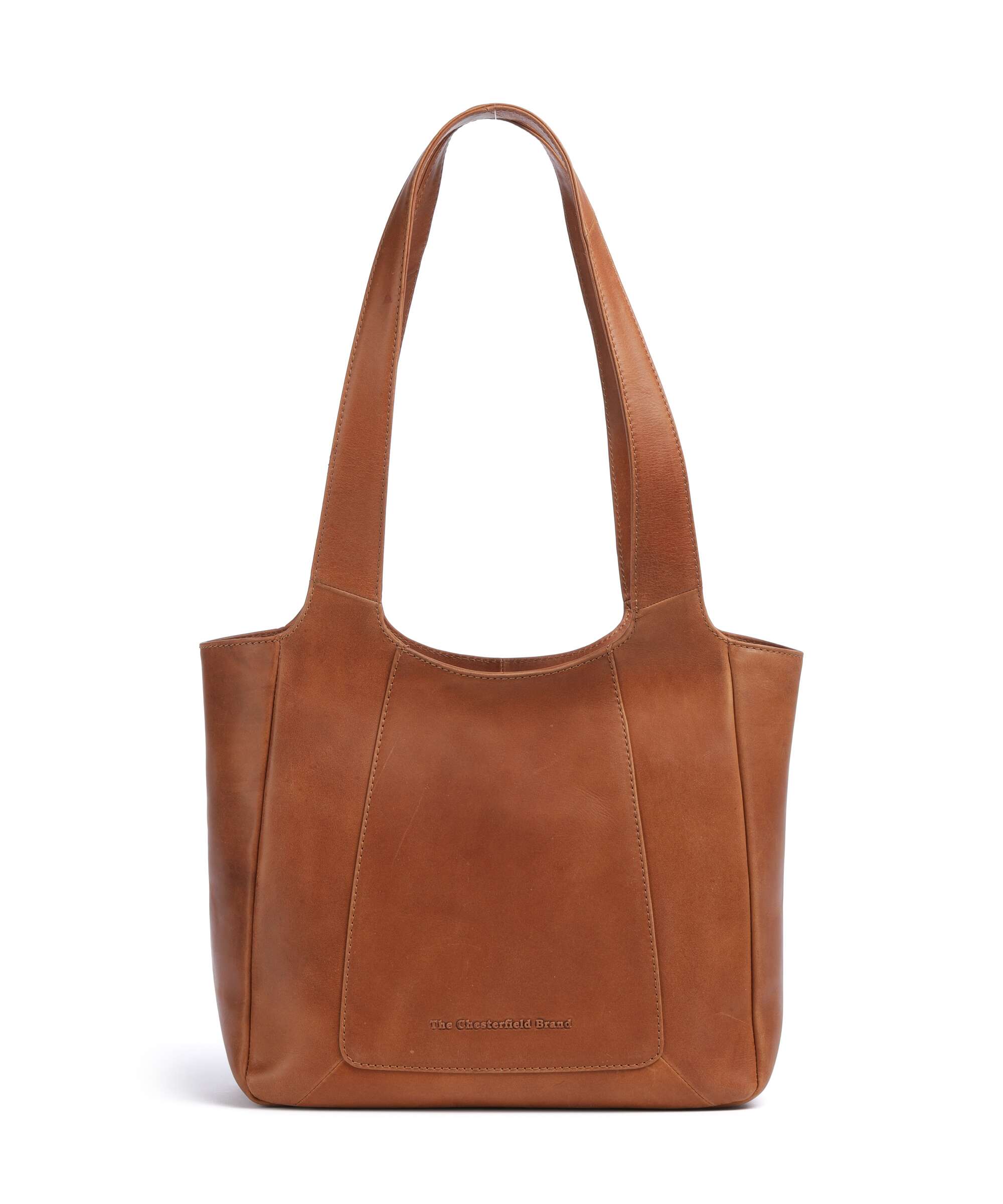The Chesterfield Brand Wax Pull Up Cow Tofino Tote bag cognac