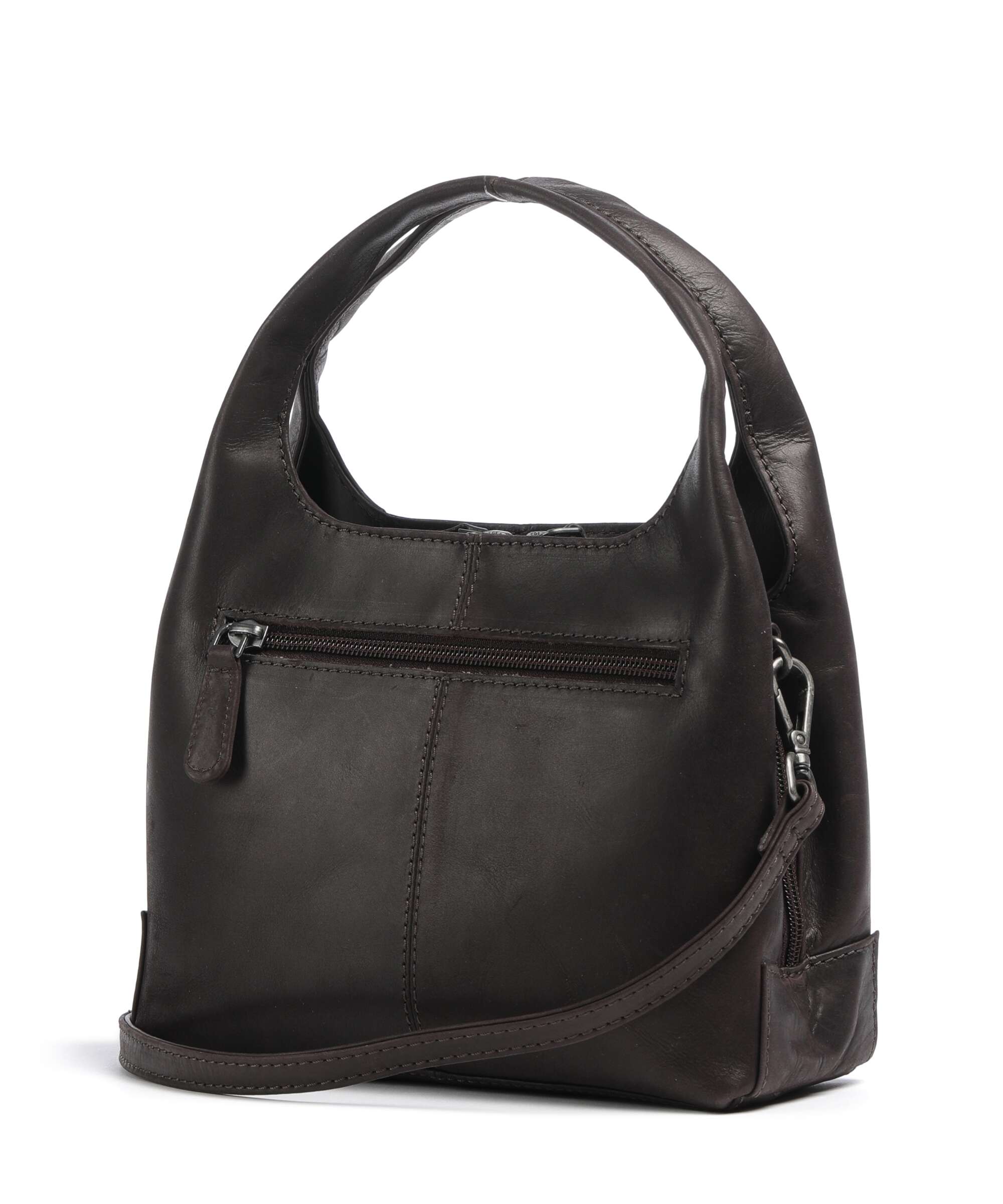 The Chesterfield Brand Wax Pull Up Cow Lunera Handbag brown