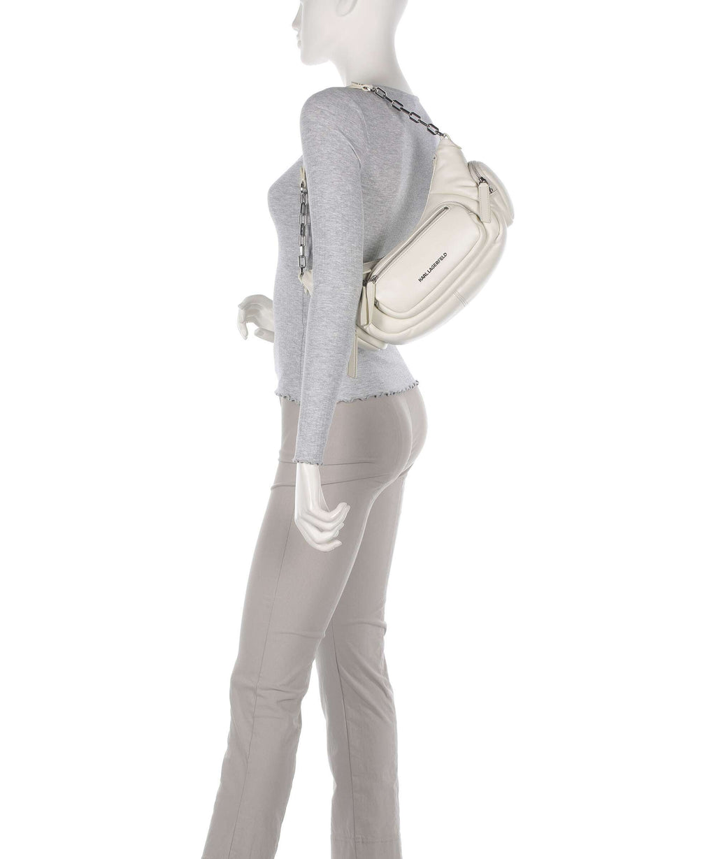Karl Lagerfeld K/City Medium Shoulder bag offwhite