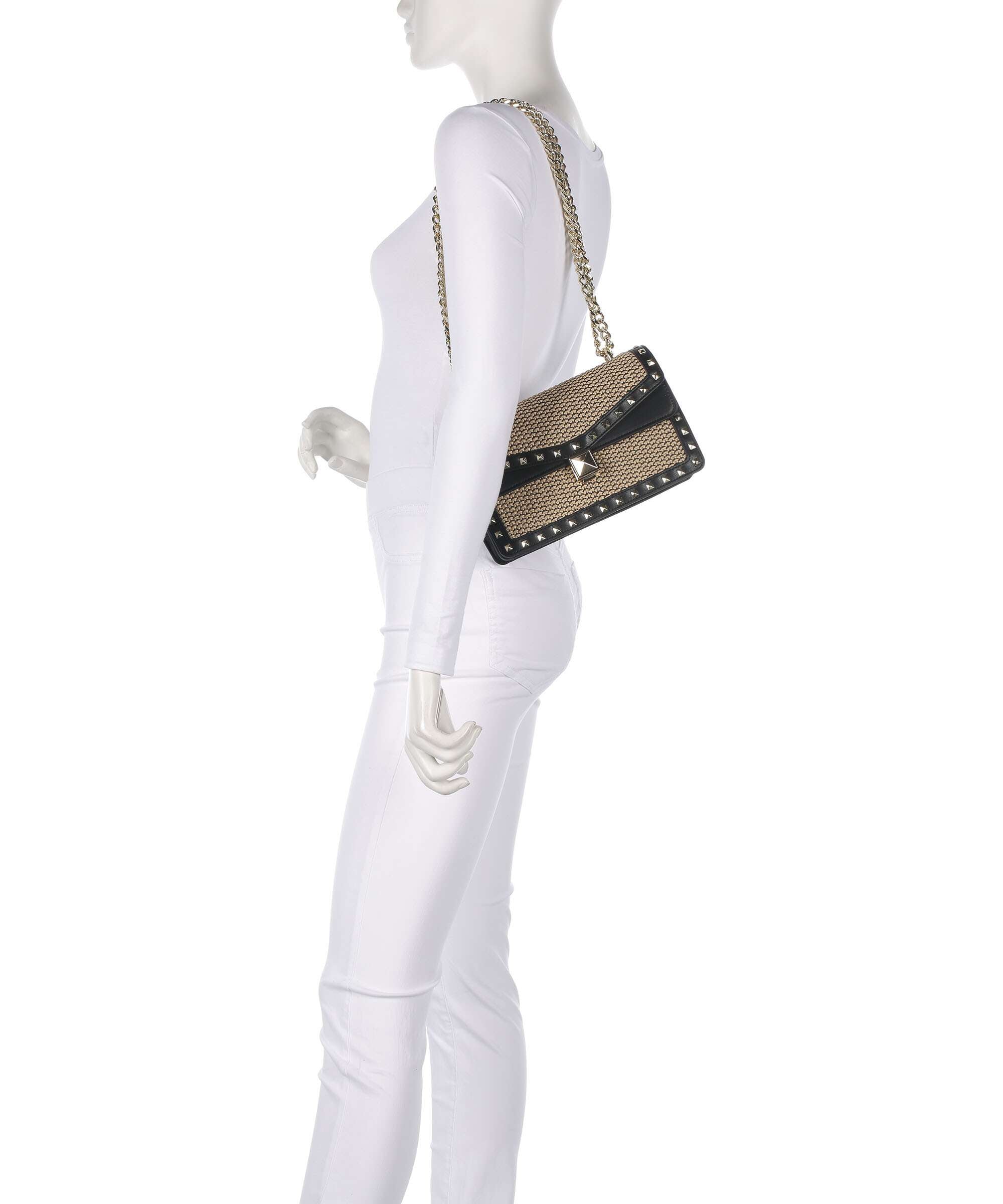 Steve Madden BCAVET Shoulder bag black/natural