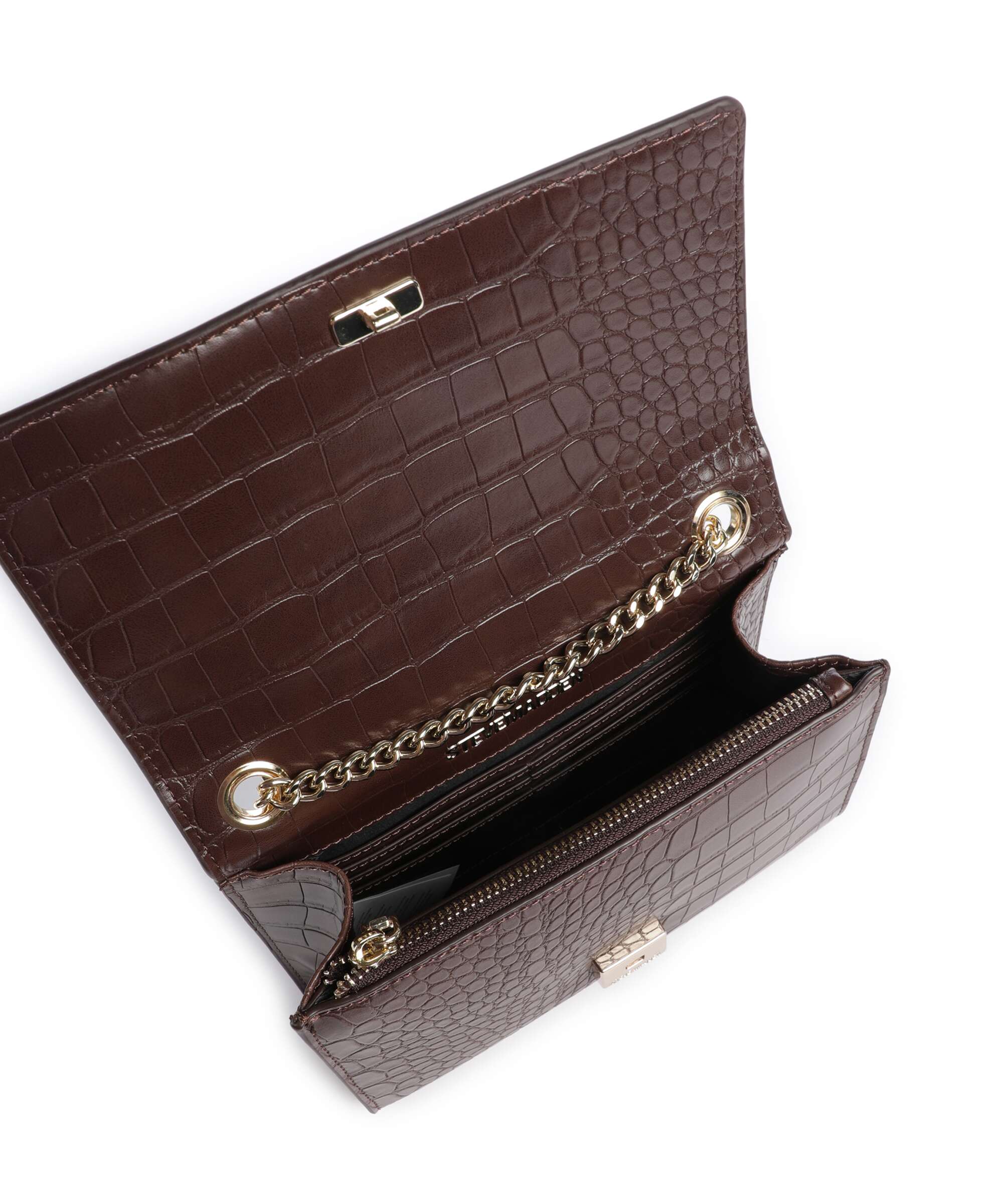 Steve Madden BRAMONIE Crossbody bag chocolate/gold