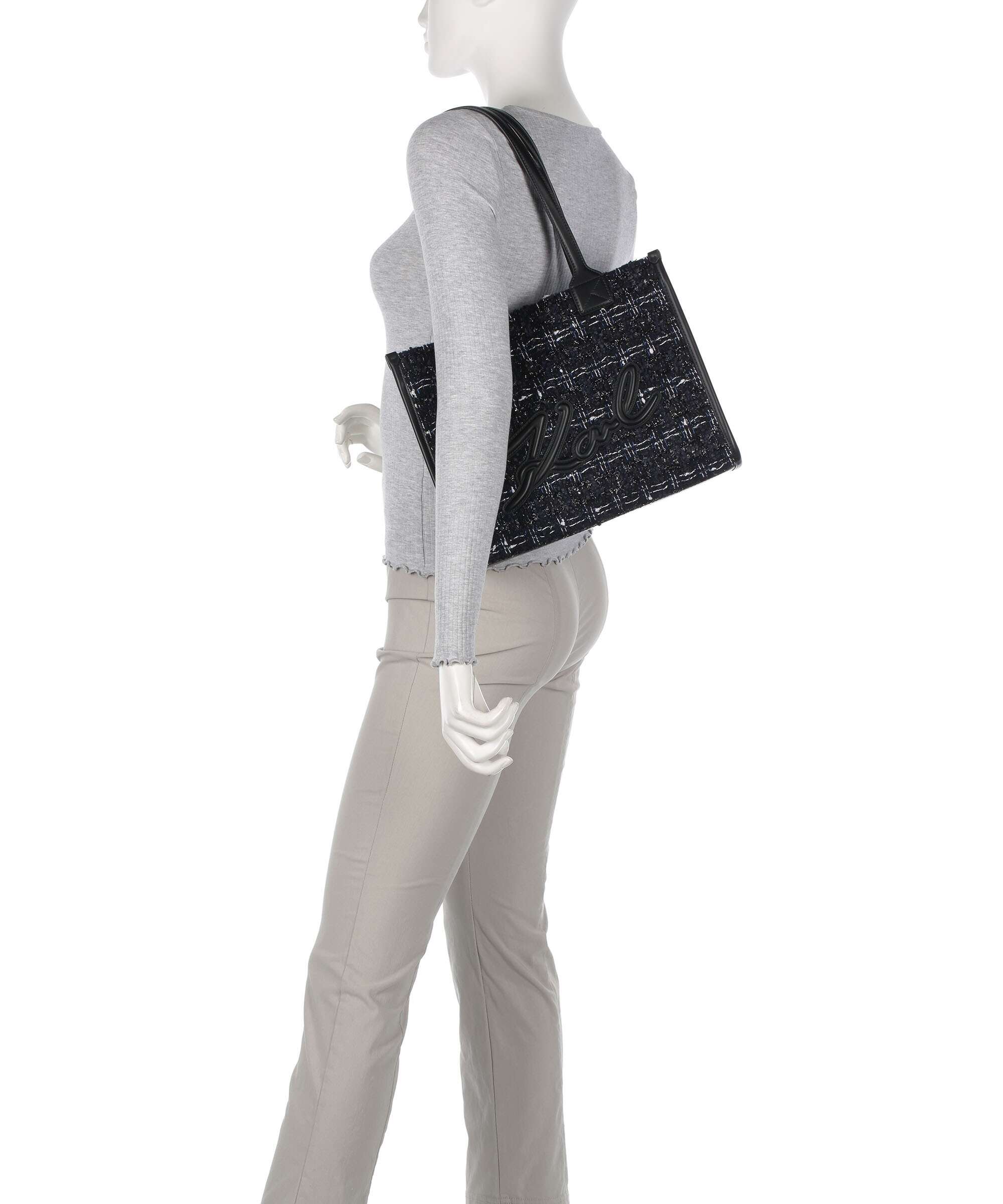 Karl Lagerfeld K/Skuare Medium Tote bag dark navy/boucle
