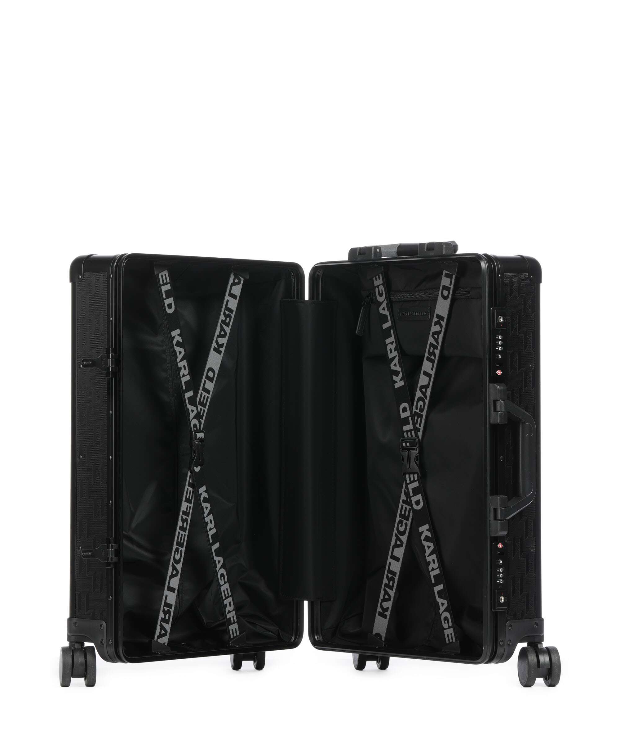 Karl Lagerfeld K/Essential Mono Spinner (4 wheels) monogram/black