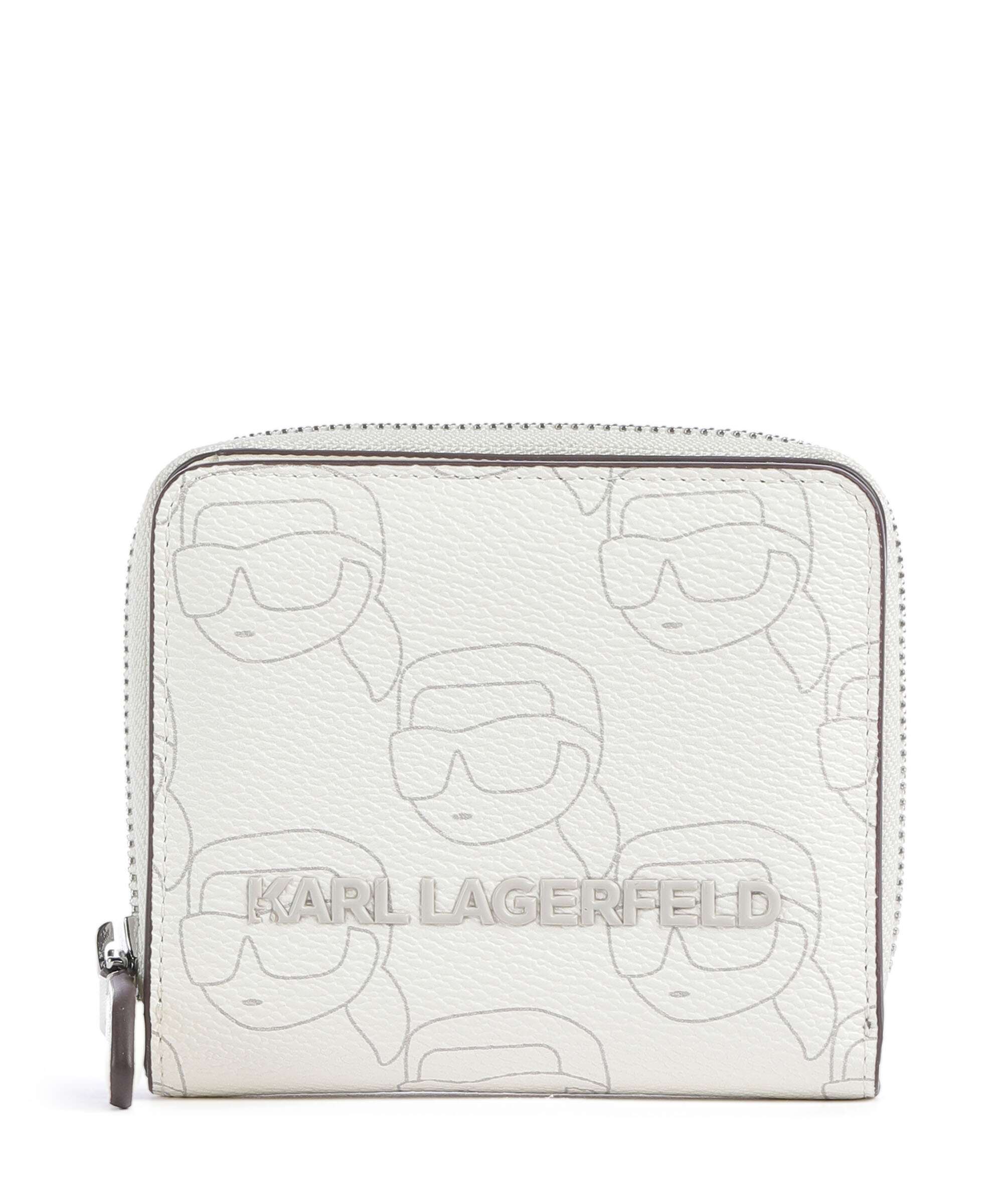 Karl Lagerfeld K/Ikonik Mono Wallet offwhite