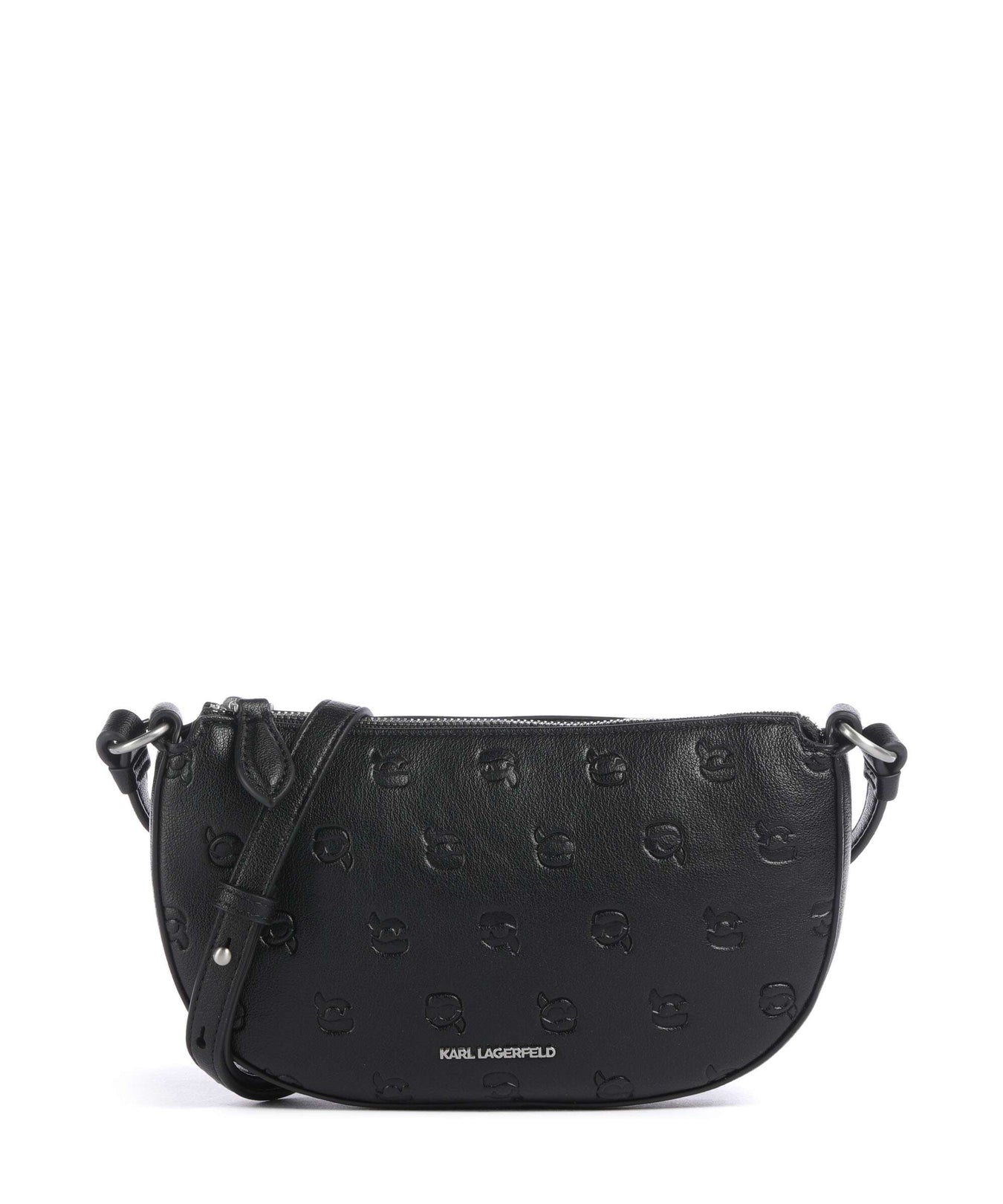 Karl Lagerfeld K/Ikon Monogram Crossbody bag tonal black