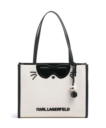 Karl Lagerfeld K/Ikon Choupette Shopper taske natural