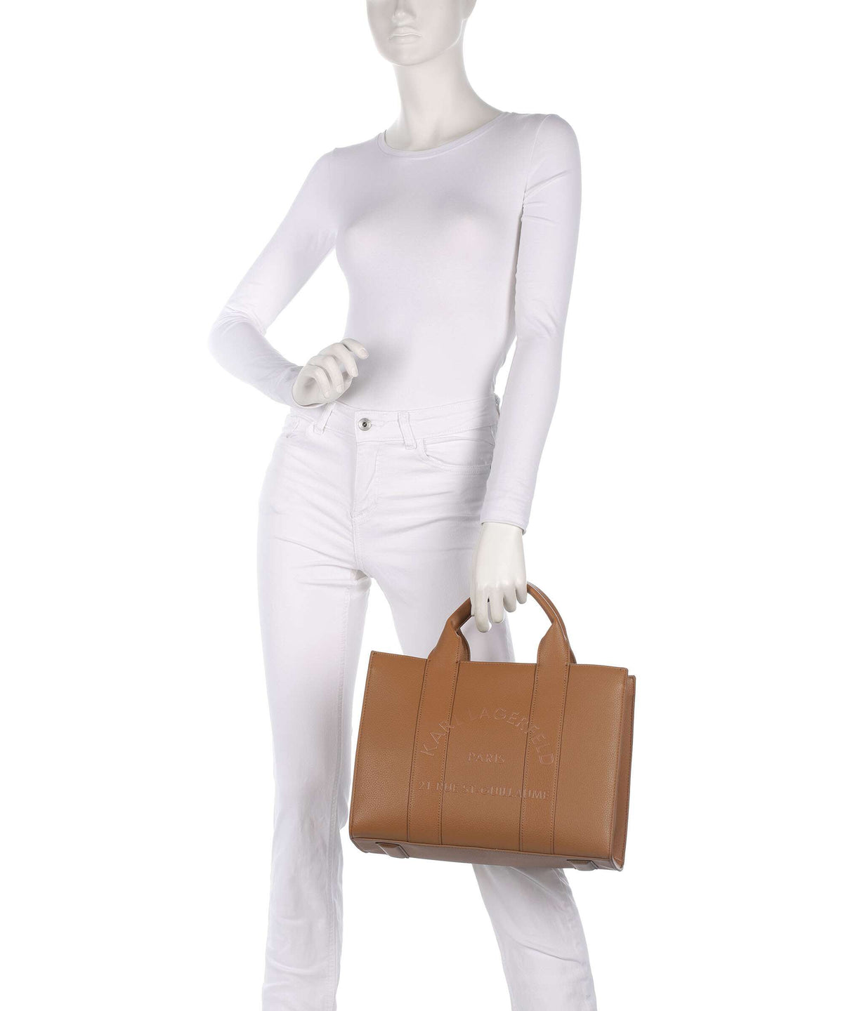 Karl Lagerfeld K/Rue St Guillaume Medium Handbag caramel