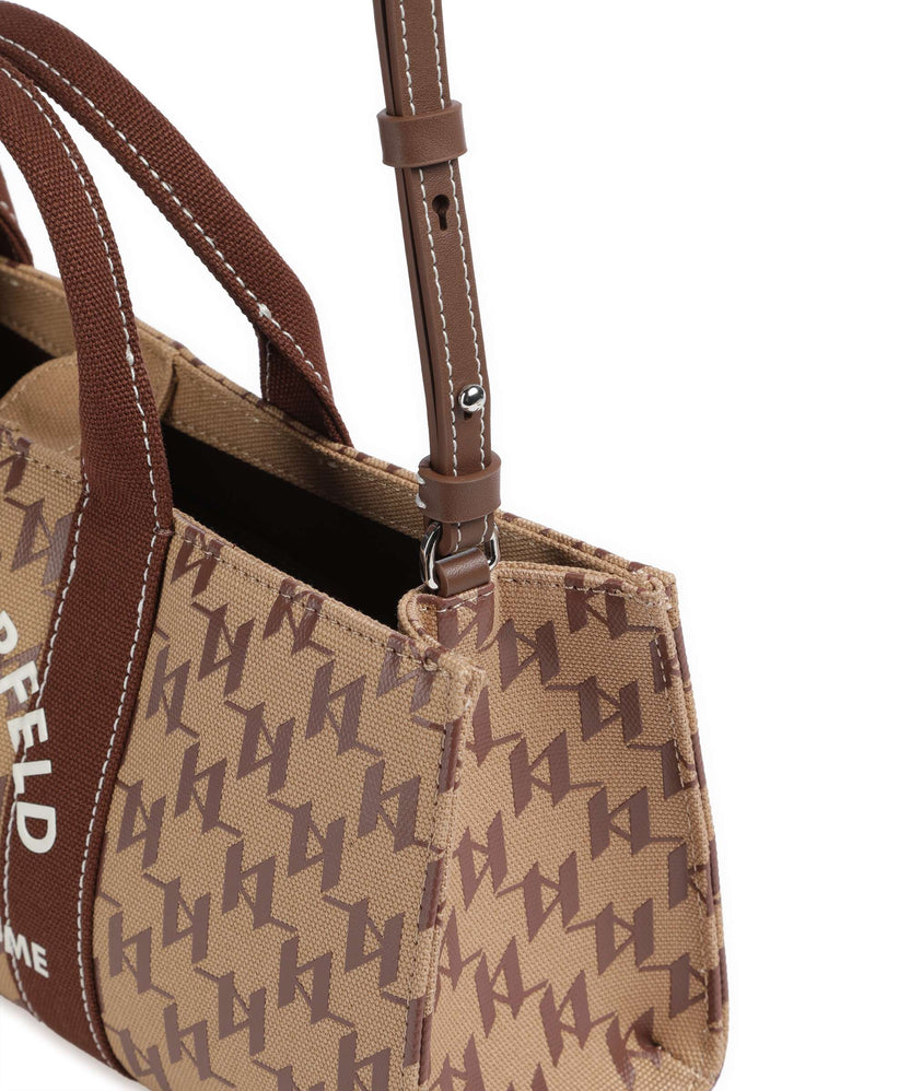 Karl Lagerfeld K/Rue St Guillaume Monogram Handbag monogram nougat brown