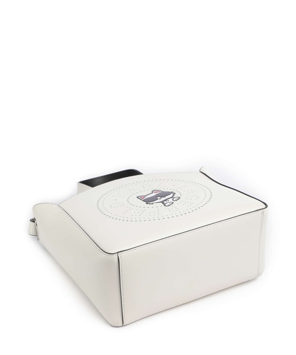Karl Lagerfeld K/Circle Choupette Small Handbag off white