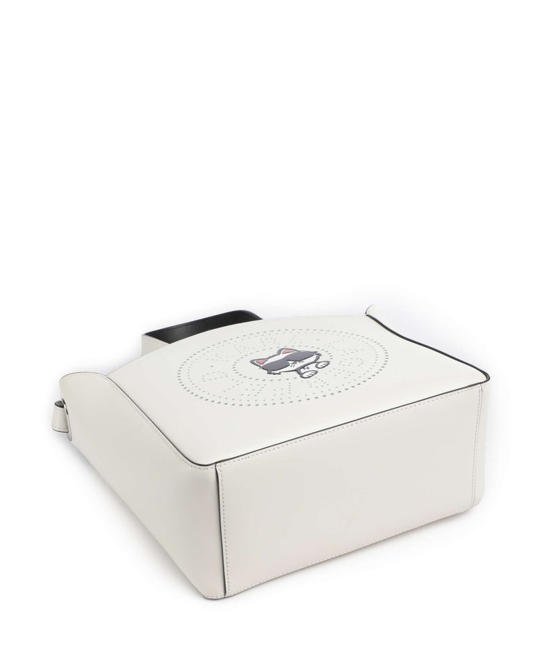Karl Lagerfeld K/Circle Choupette Small Handbag off white