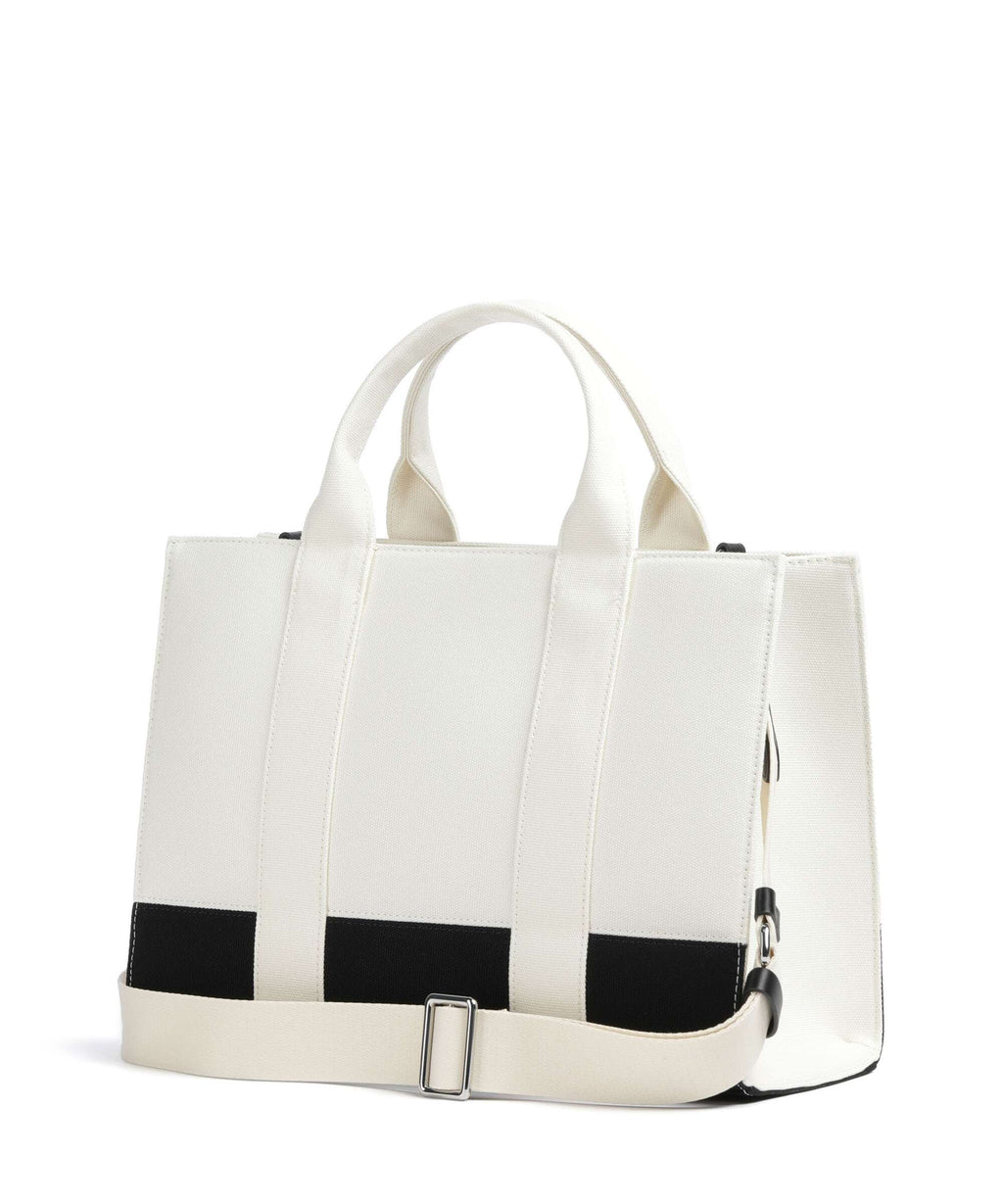 Karl Lagerfeld K/Rue St Guillaume Medium Handbag white/black