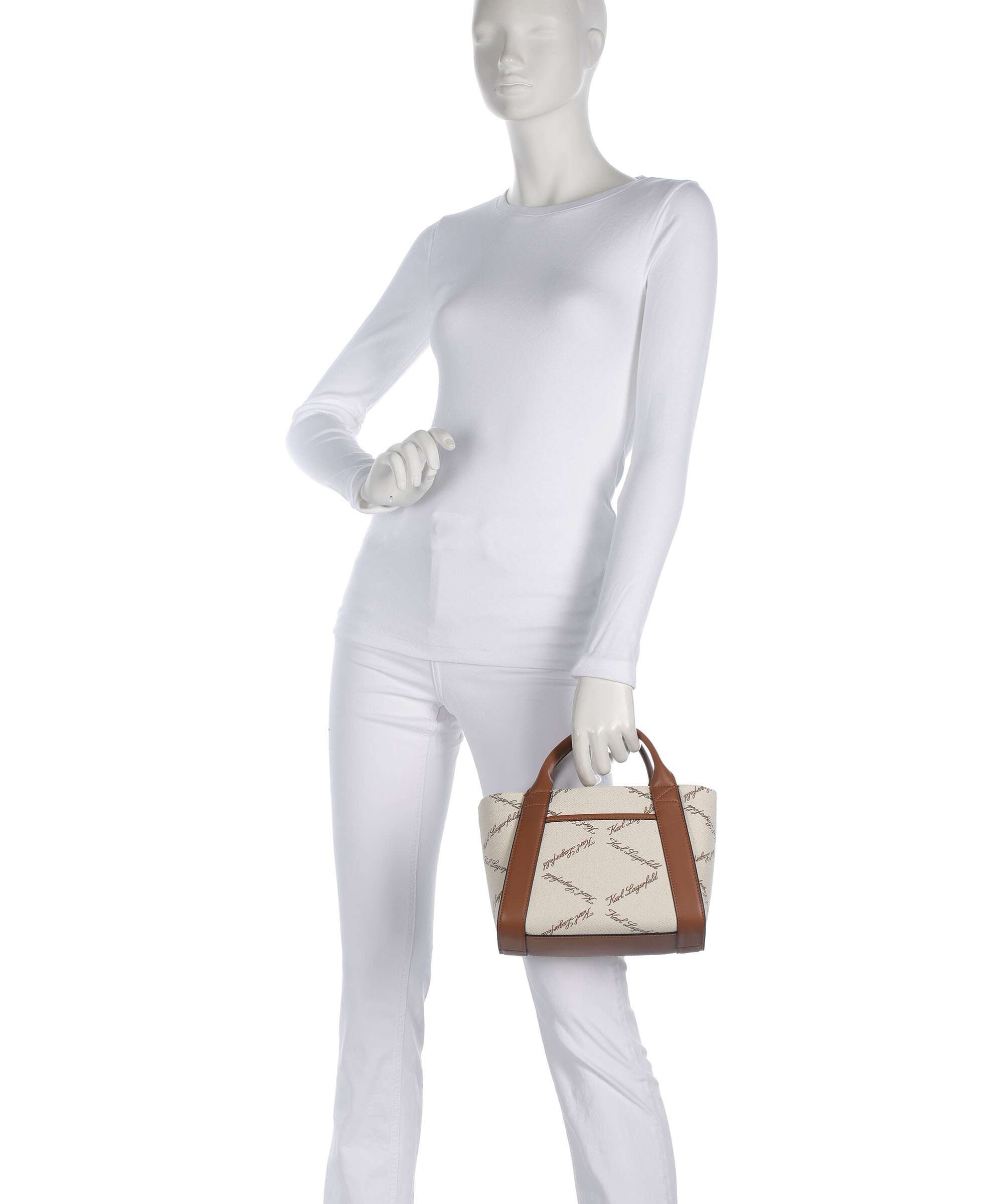 Karl Lagerfeld K/Ville Small Handbag natural canvas/tan